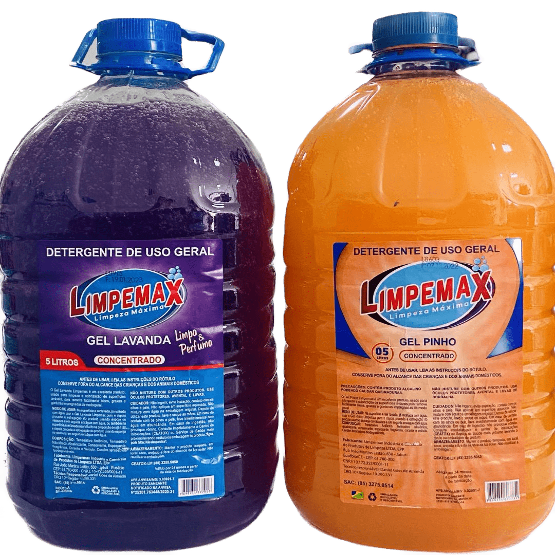 Detergente de uso Geral - Gel de Limpeza Limpemax - 5 Litros
