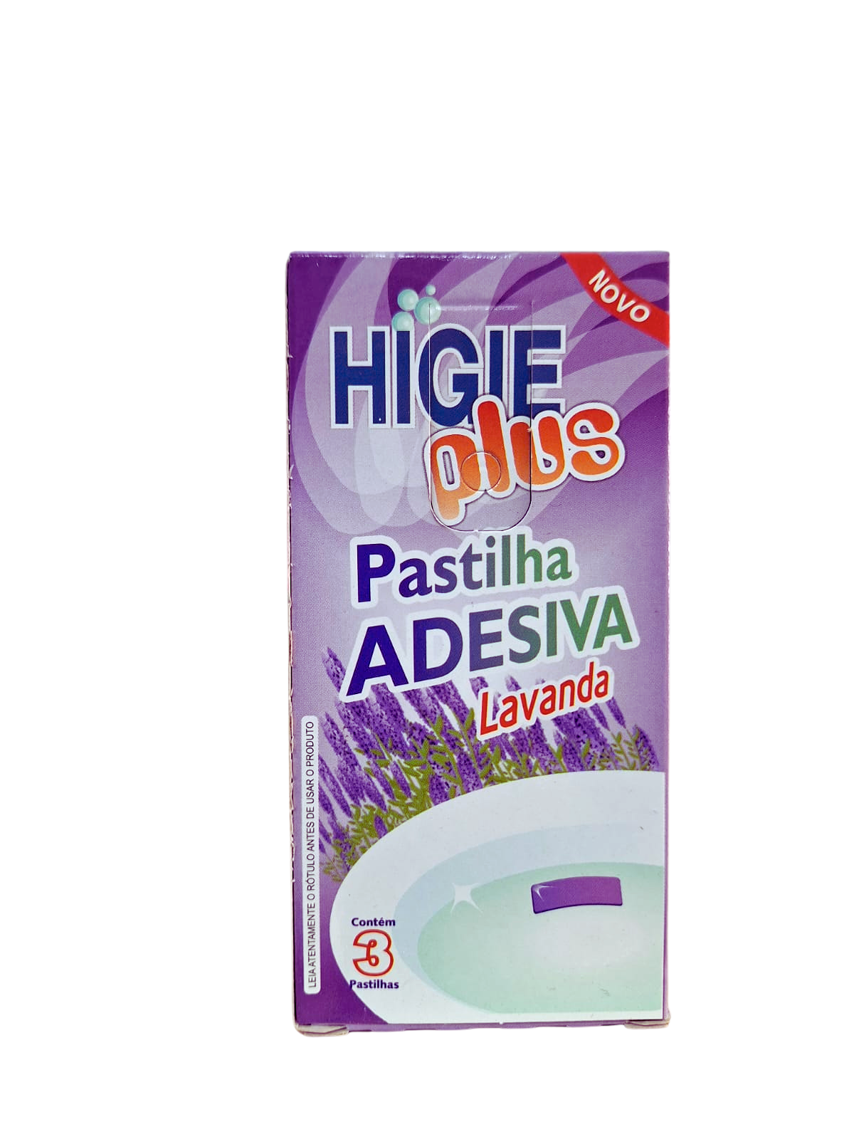 Pastilha Adesiva Higie Plus -Lavanda - 3 Pastilhas
