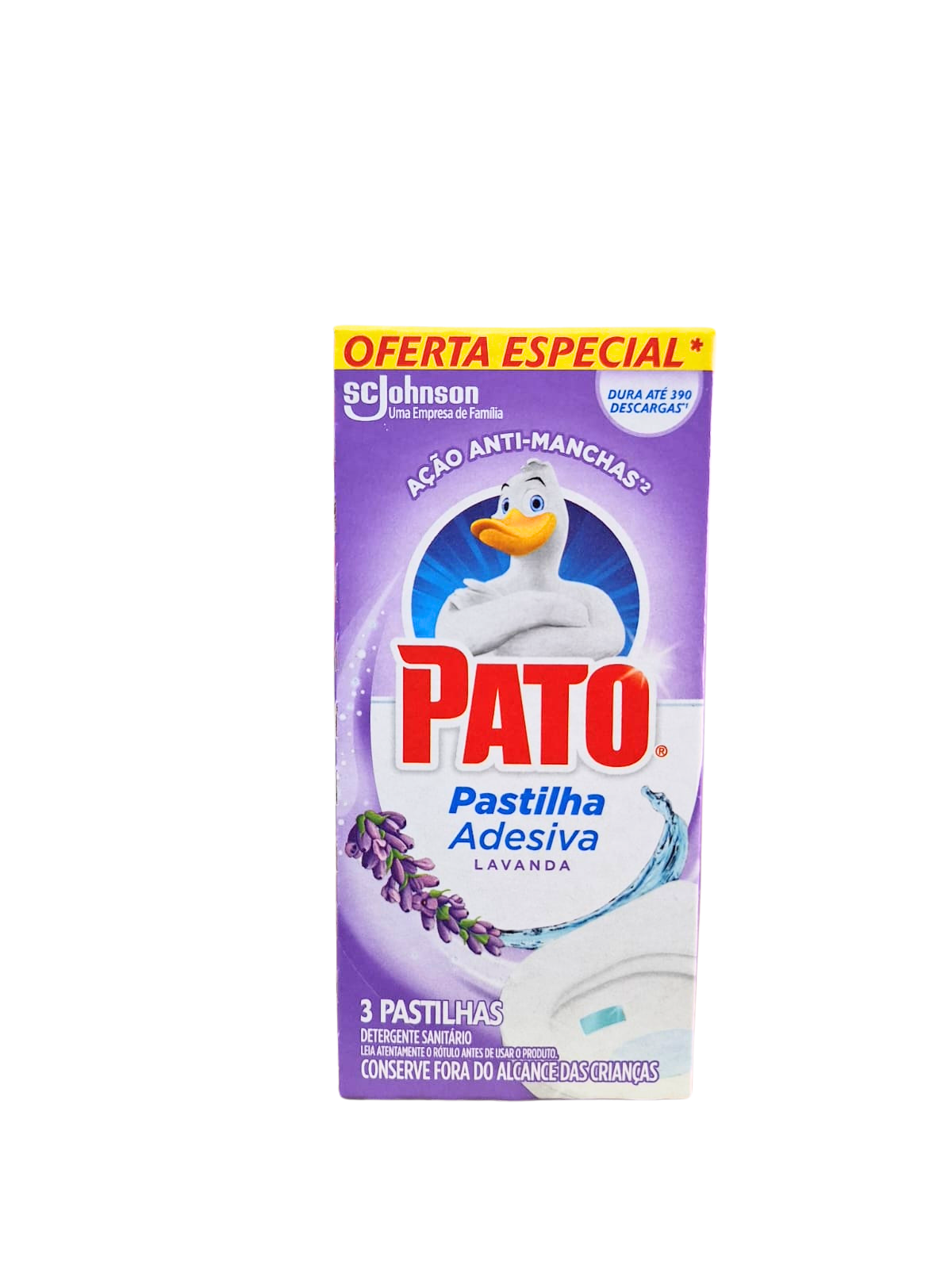Pastilha Adesiva Pato Lavanda - 3 Pastilhas